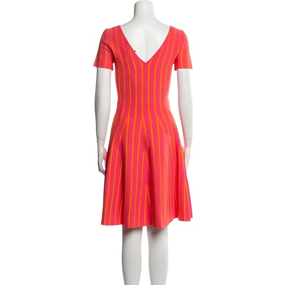 NWT. $1919 CAROLINA HERRERA Short Dresses In Coral Sz S. - Picture 7 of 7